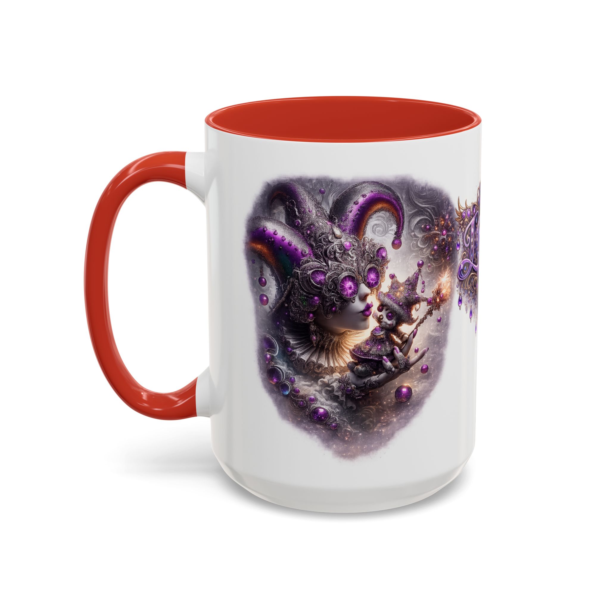 LOVE Mug Large 15oz Colorful Mug - Jesterama VooDoo Collection - CLOSE BUT FAR - Image 5