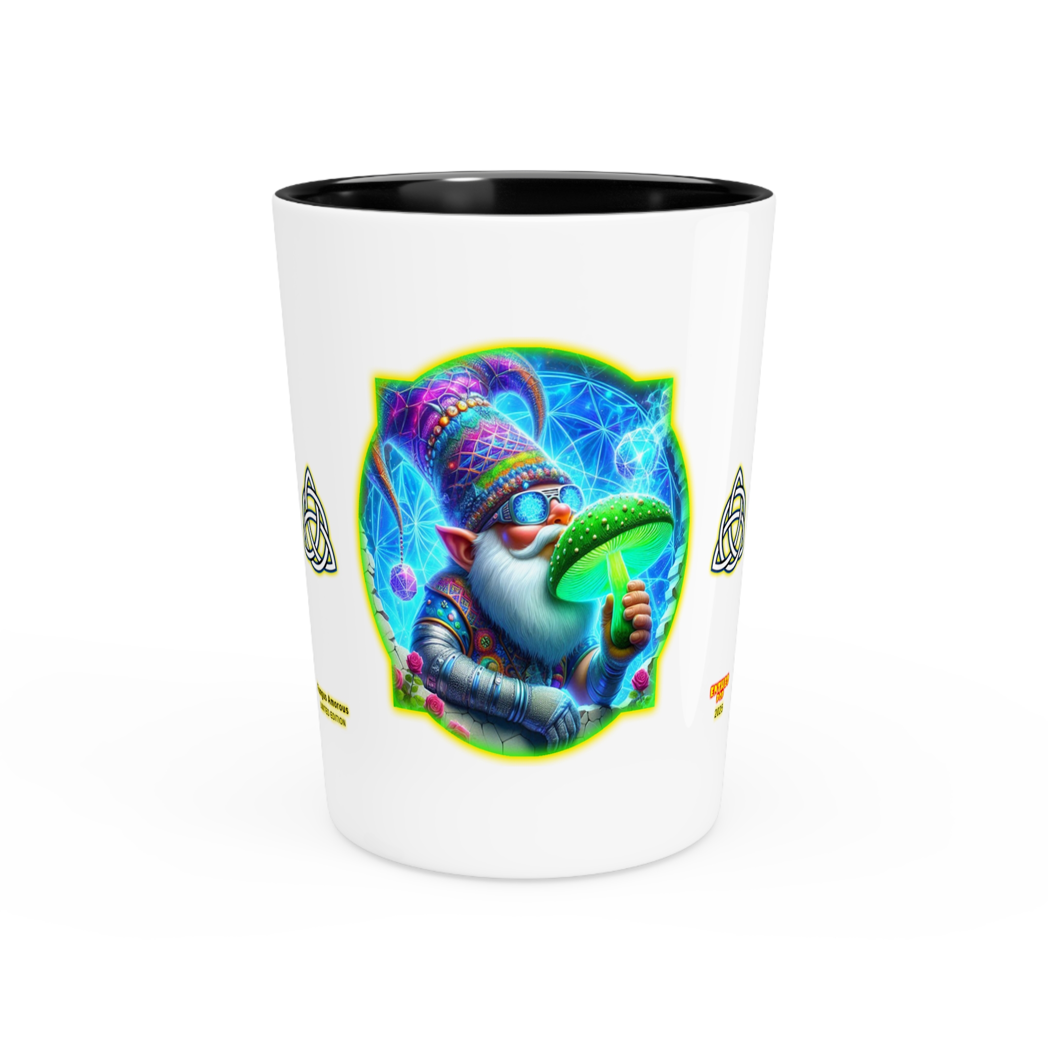 Shot Glass, 1.9 oz - FUNGUS AMORES - Cocktails Collection - Gnome POP Shroomarooma