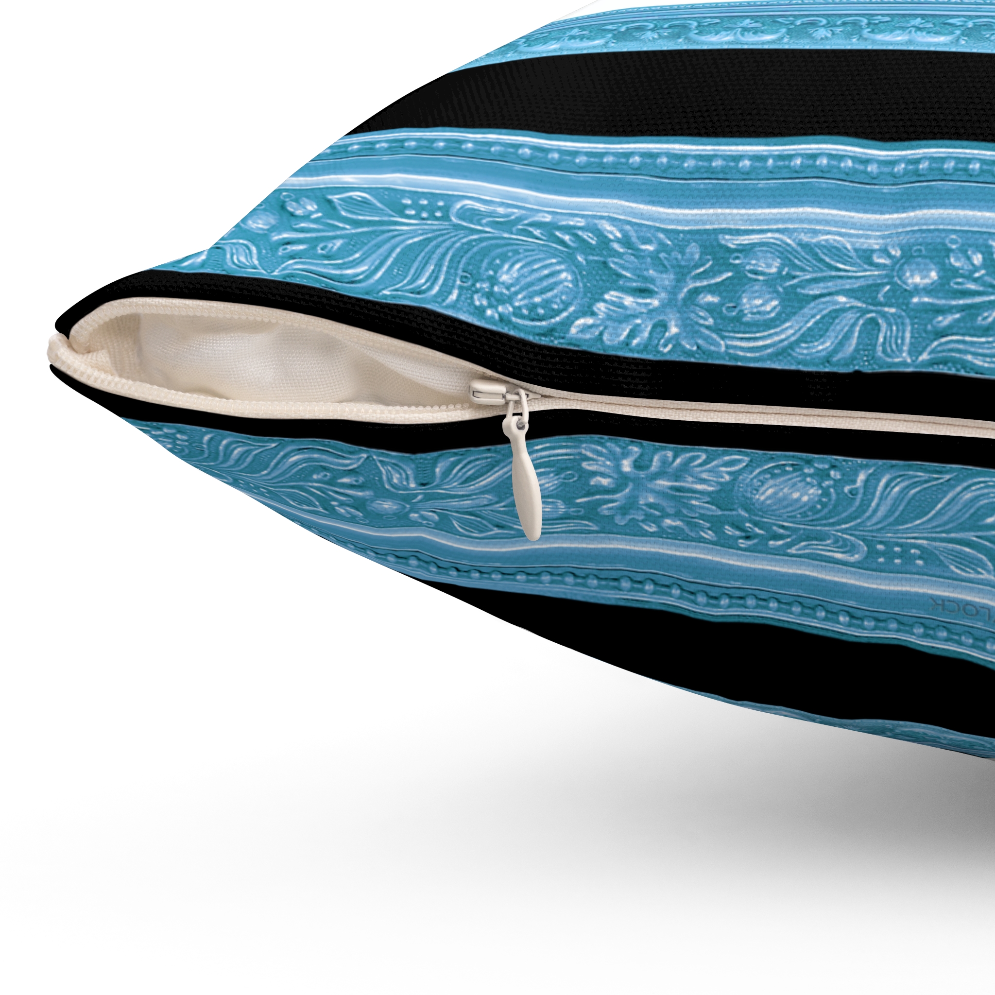 BLUE DREAM - ShroomaRooma Collection ~ 20" Square Throw Pillow - Image 3