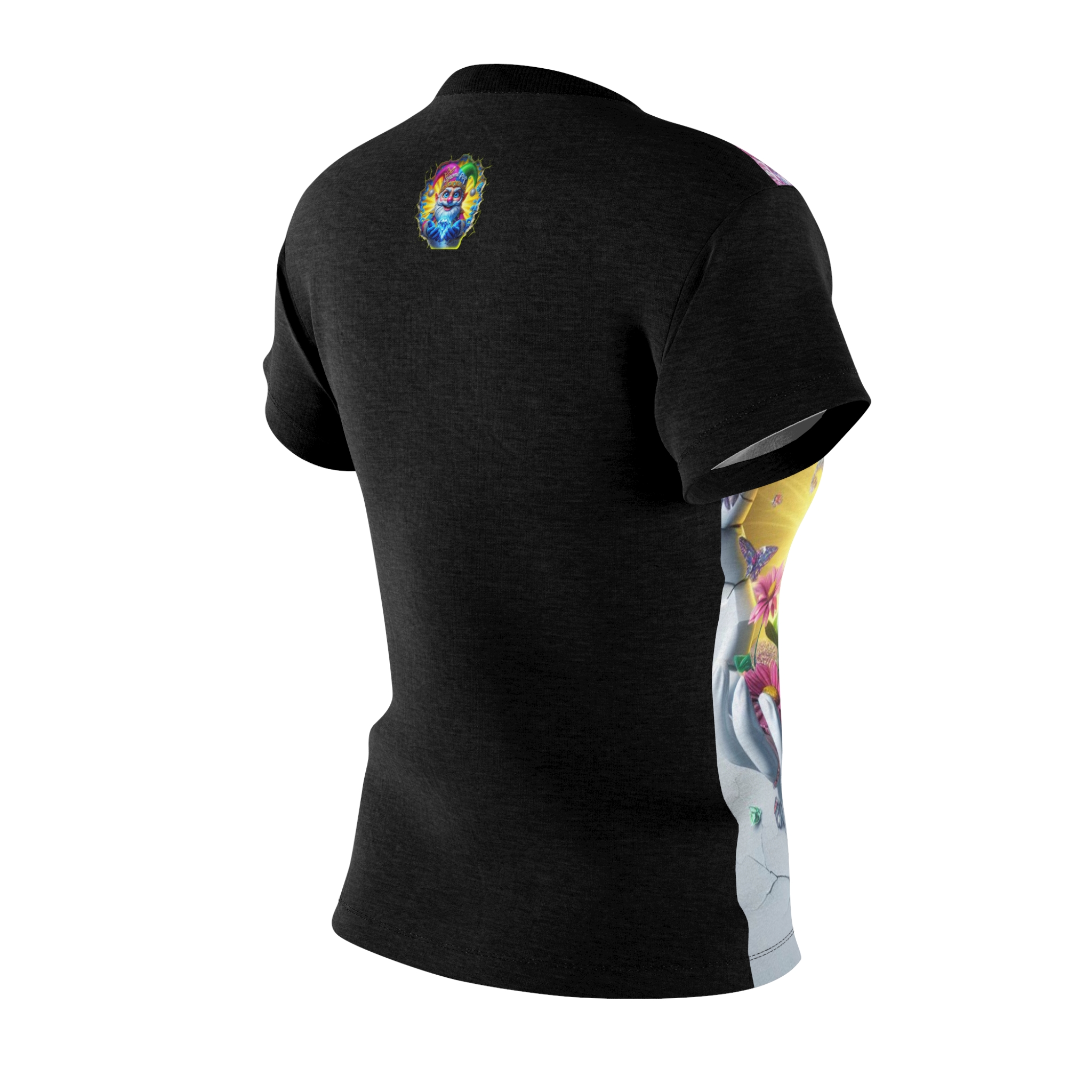 Glinda's Graceful Golden Gleam - Jester - Comfortable Women's Crew Neck Shirt GnomePOP - Image 3