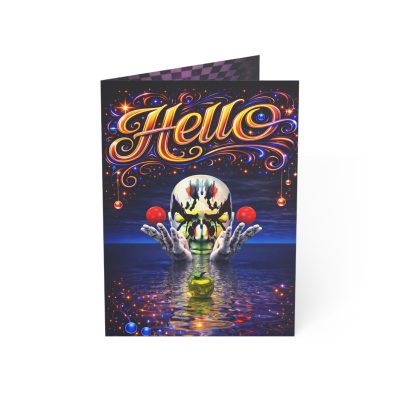 HELLO Greeting Card - You're On My Mind - Master Minds Collection - Mind Rorschach Rouge