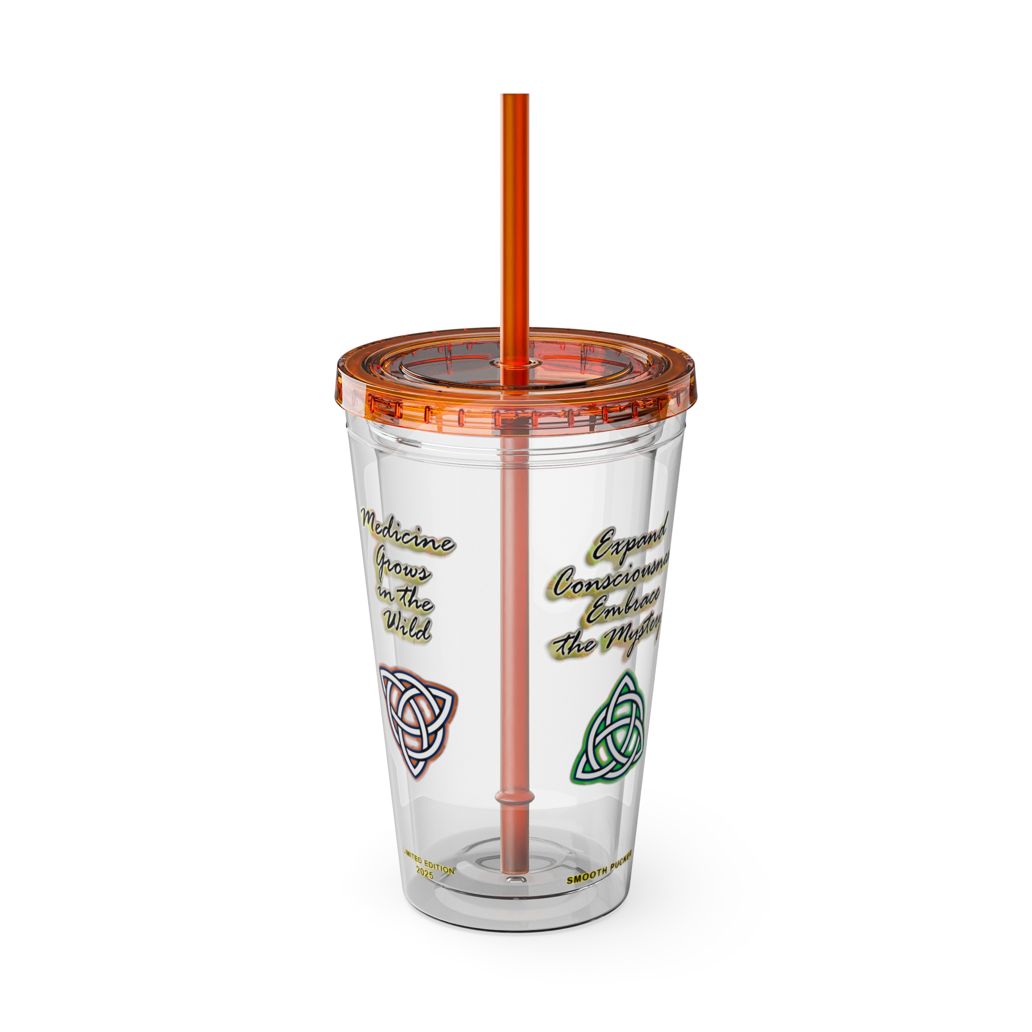Smoothies Collection ~ SMOOTH PUCKER ~ Sunsplash Tumbler with Straw, 16oz - Image 3