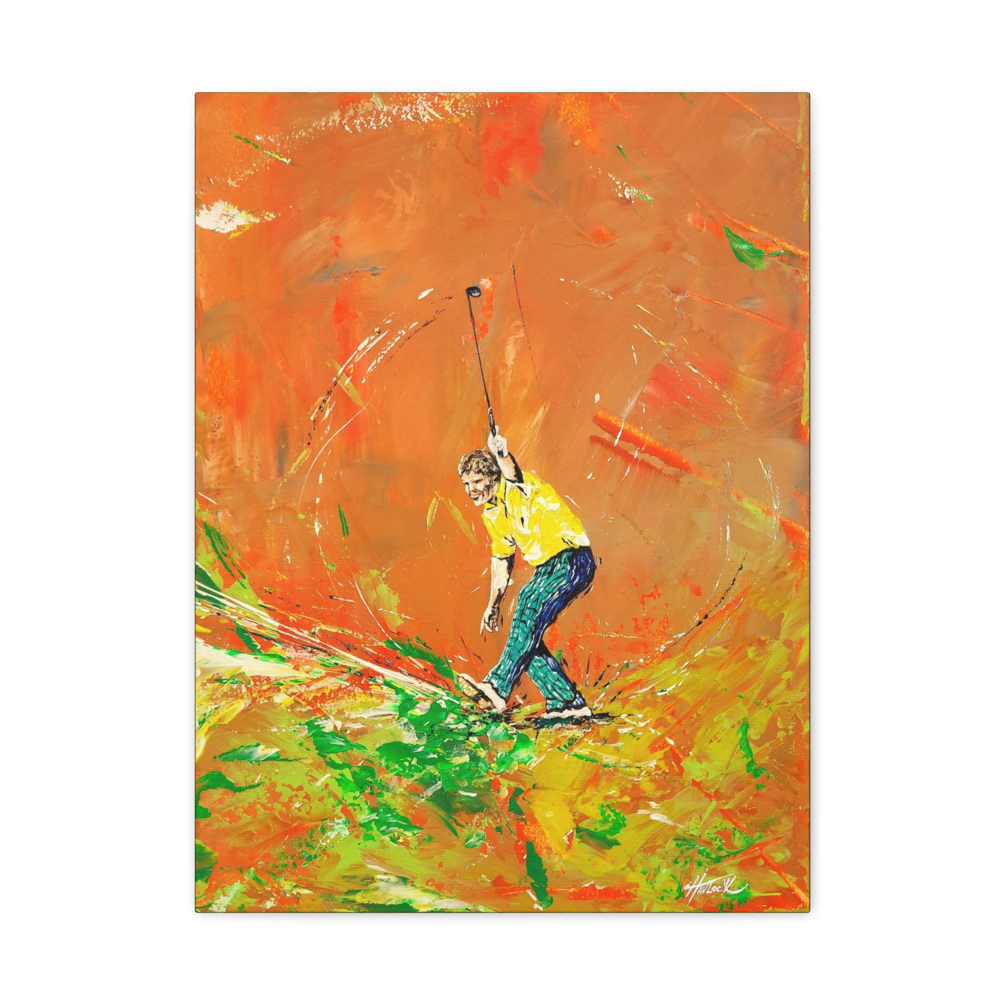 JACK IS BACK - Swingers Golf Series - Canvas Stretched 18" x 24"