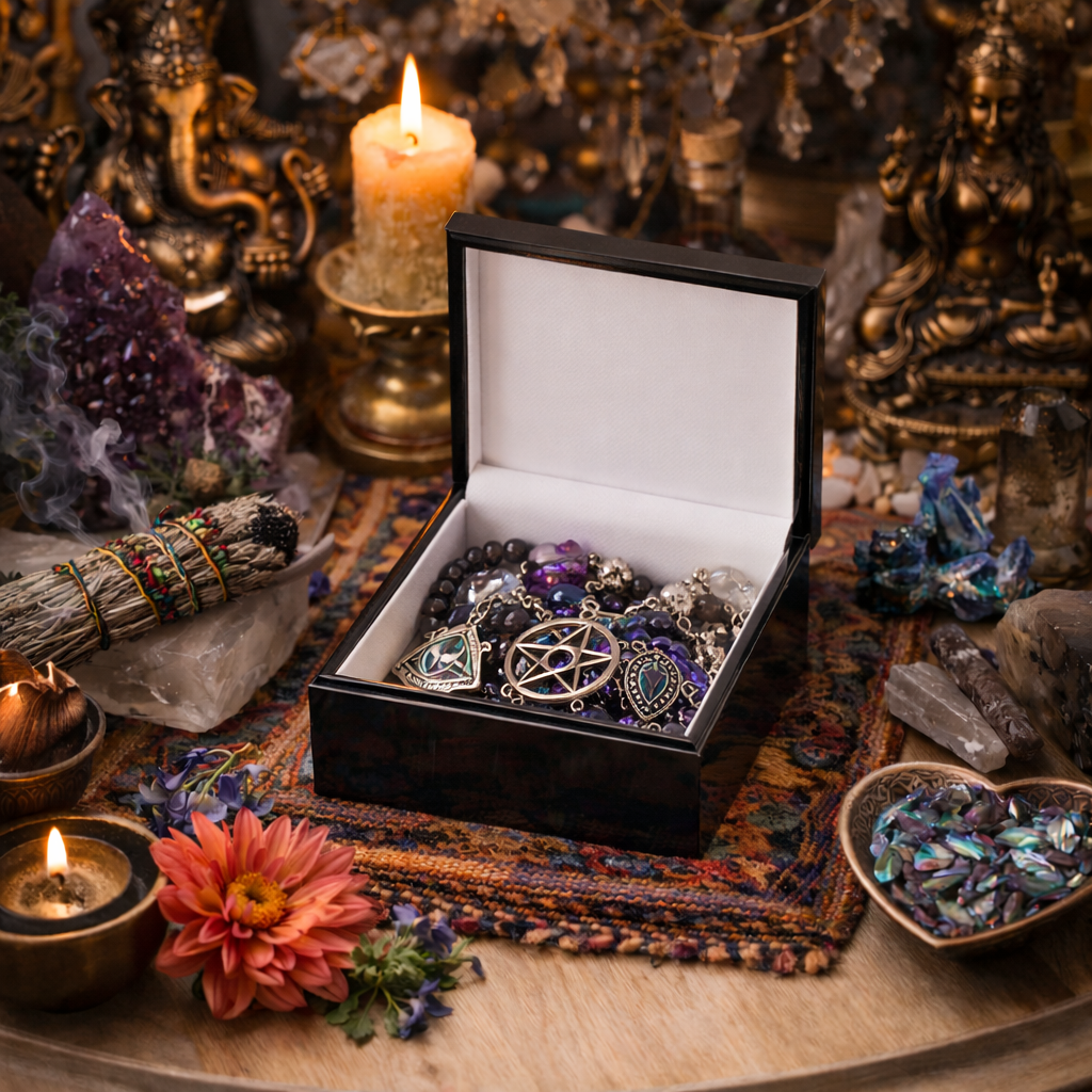 Moonlit Nightbloom 6" x 6" Shroomarooma, EntheoPOP Treasure Box - Image 3