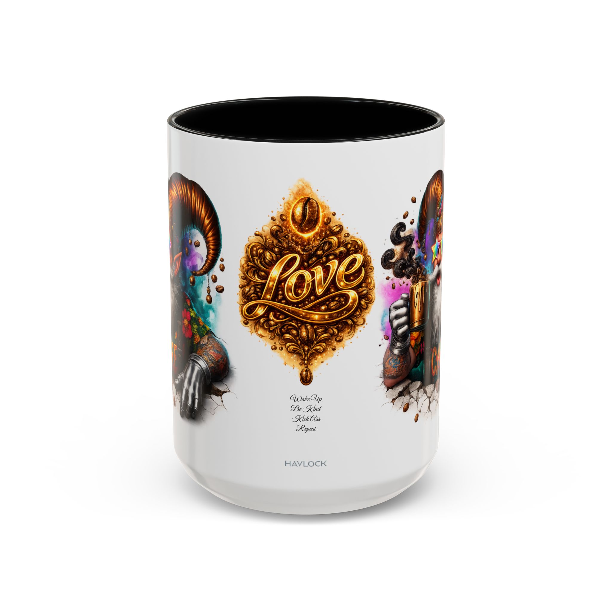 LOVE Mug Large 15oz Colorful Mug - GnomePOP Coffee Collection - CINNAMIN CARL'S CAFE - Image 2