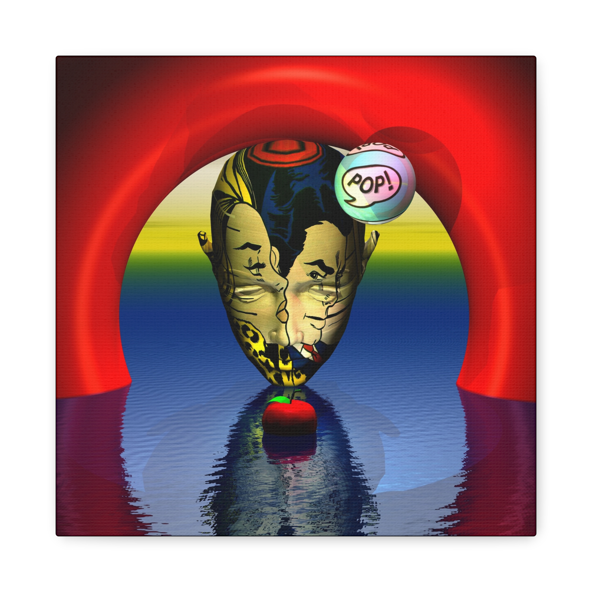 Menage Et Trois Mind POP - Master Minds Series - Canvas Stretched, Open Edition