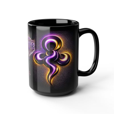 LOVE Mug Large 15oz Coffee Mug ~ Tribal Dance Collection - PURPLE HAZE