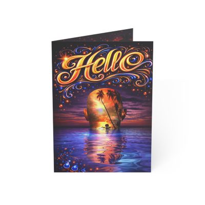 HELLO Greeting Card - You're On My Mind - Master Minds Collection - Somewhere In A Faraway Mind