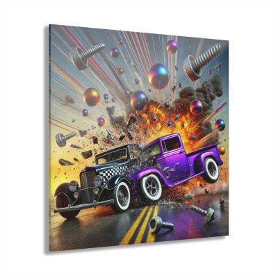 Acrylic Print - CLASSIC CLASH - Bang Impact Vehicles Collection - 12" French Cleat Hanging