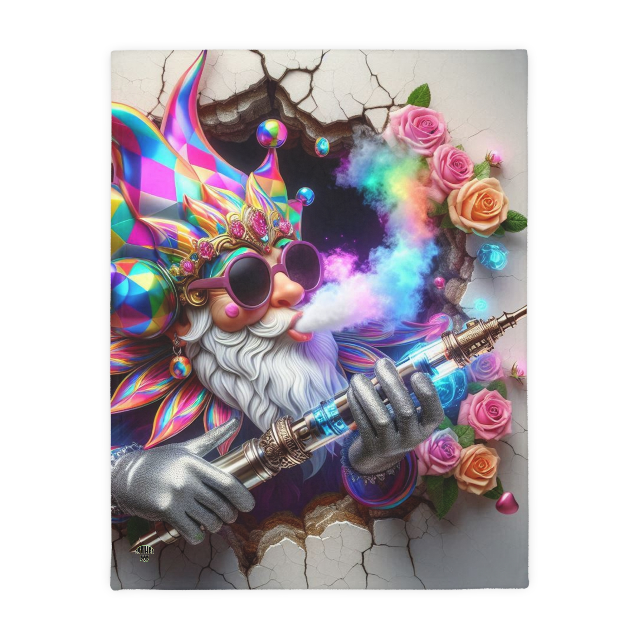 Vapors Collection - CLOUDS OF THE MAJI - Velveteen Microfiber Blanket - Large 80" x 60"