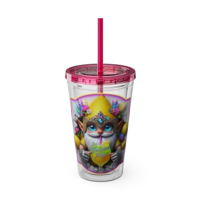 Cocktails Collection ~ THE COCKTAIL CONJURER ~ Sunsplash Tumbler with Straw, 16oz