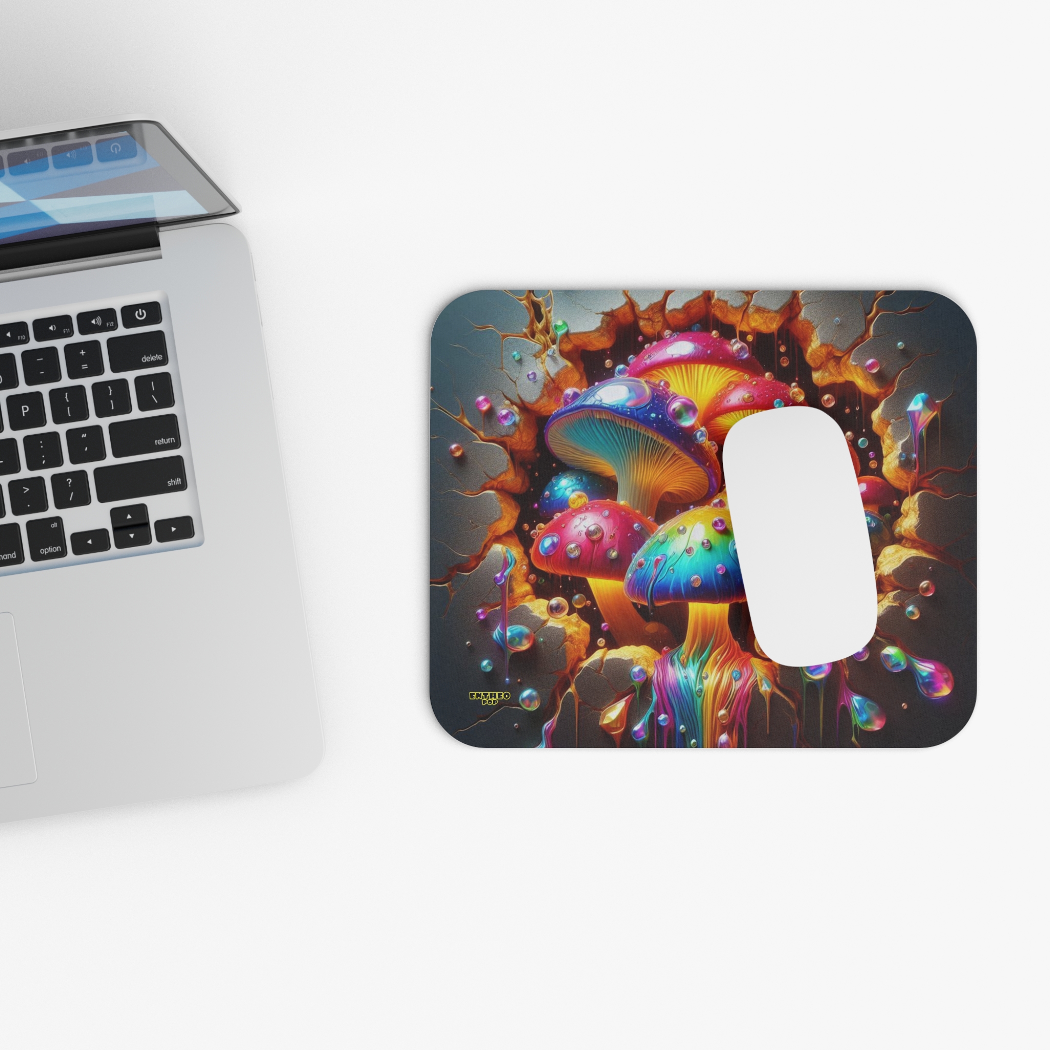 Flowing Through the Rift - Jewels of the Threshold Collection - ShroomaRooma Mouse Pad - Image 4