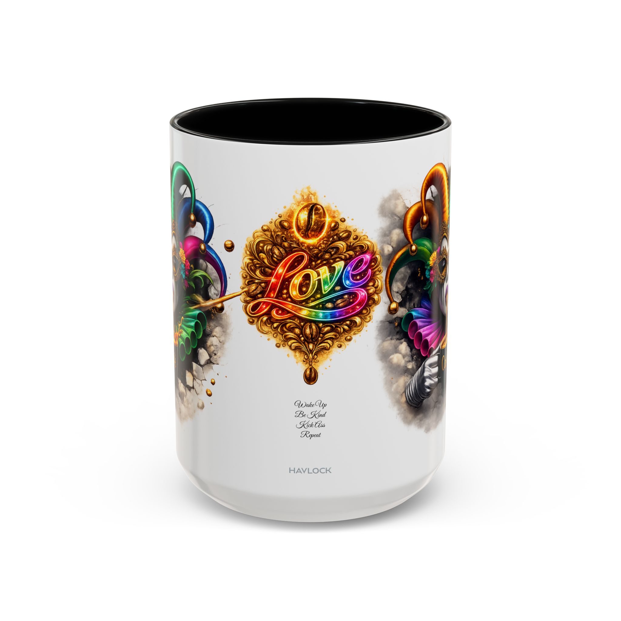 LOVE Mug Large 15oz Colorful Mug - Jesterama Coffee Collection - MAGIC CAFE WAND - Image 8