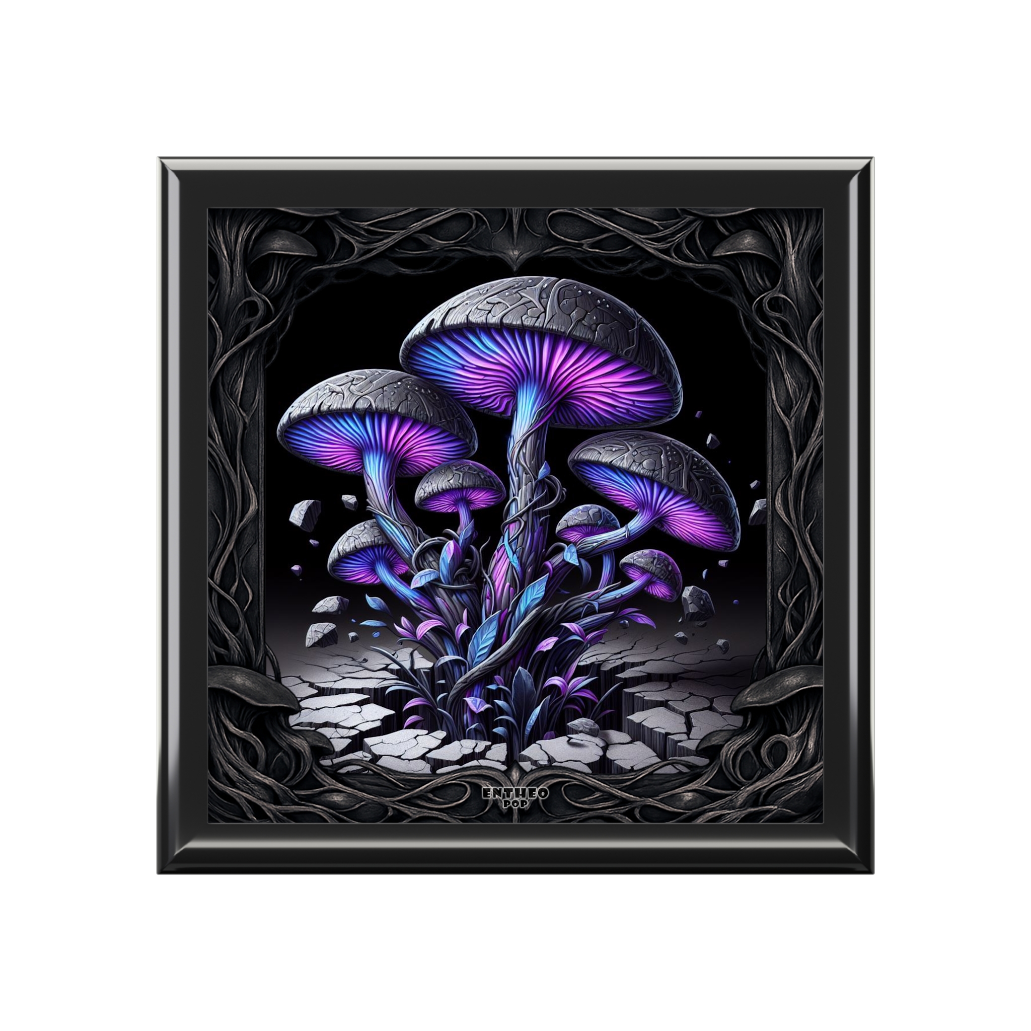 Moonlit Nightbloom 6" x 6" Shroomarooma, EntheoPOP Treasure Box