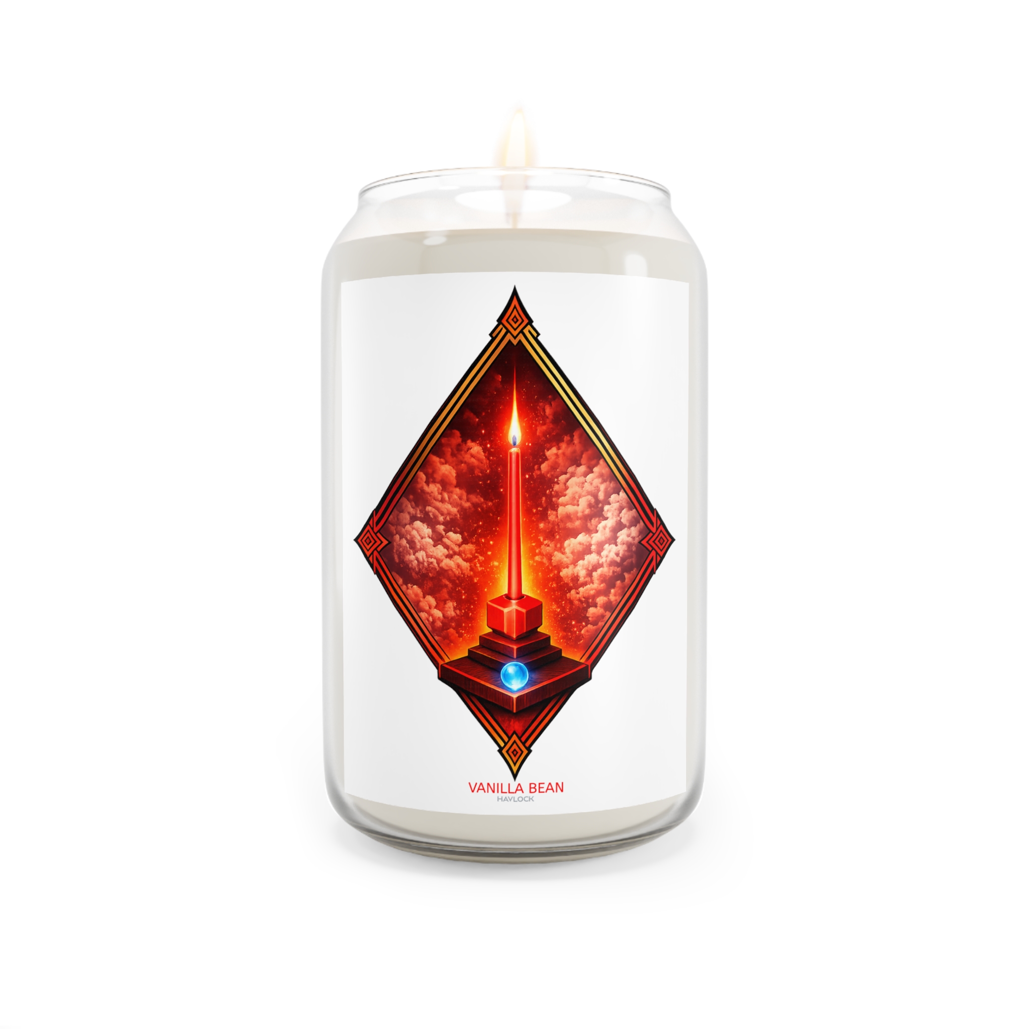 FIRE TIME - Scented Soy Candle, - Vanilla or Spice - Candlesticks Collection - Image 5