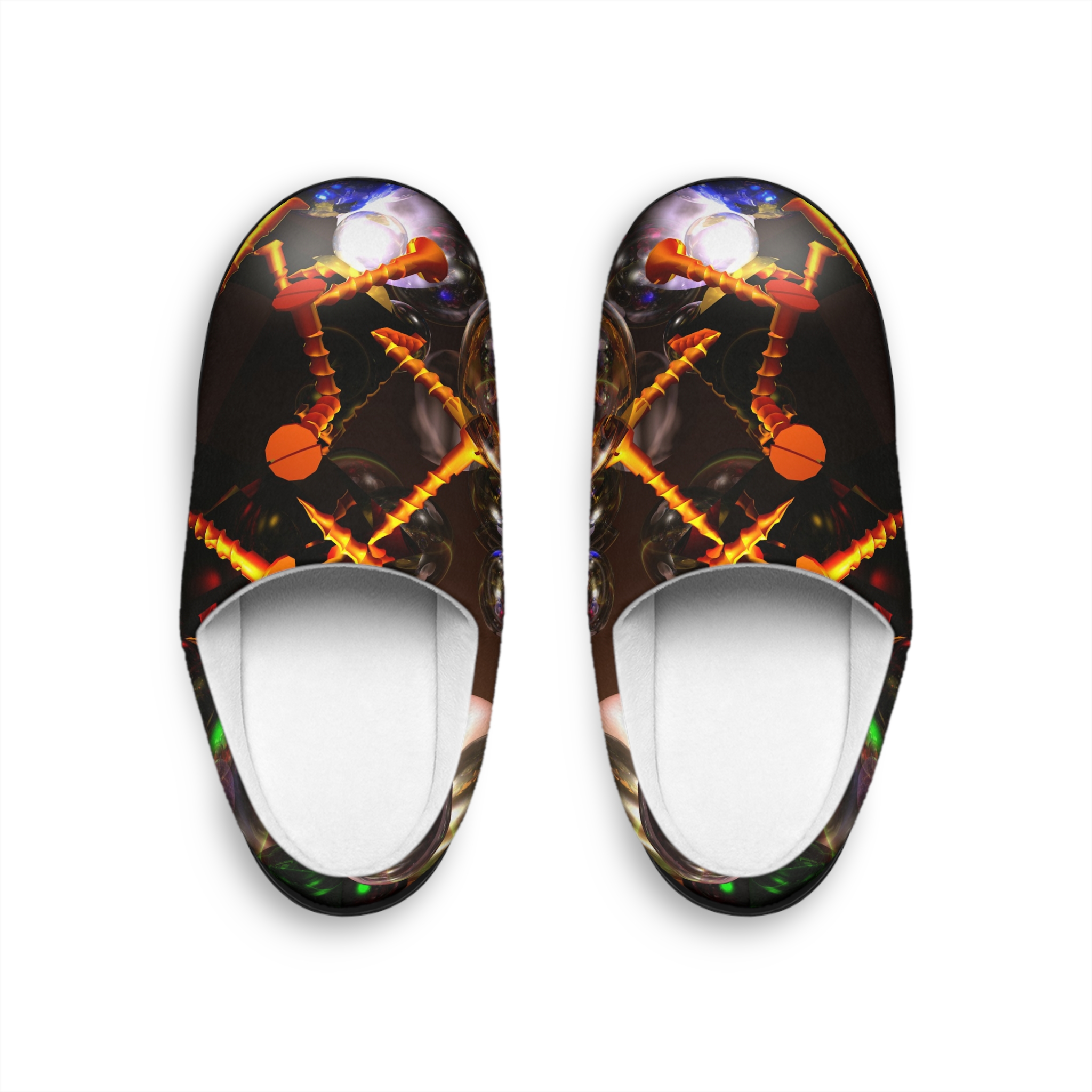 Women's Indoor Slippers - LIQUID PINK PARALLAX - Liquid Geometry Collection