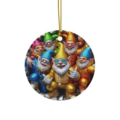 GnomePOP Collection - SHROOM BOOMERS - Ceramic Ornament