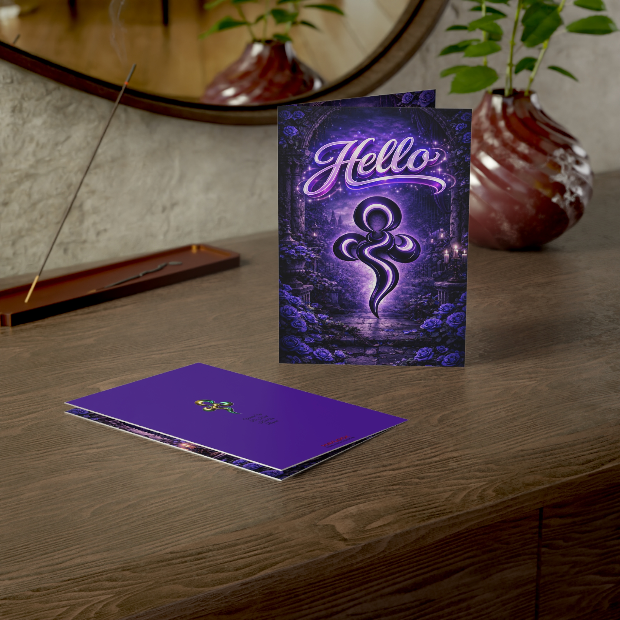 HELLO Greeting Card - You're On My Mind - Tribal Dance Collection - Purple Haze - Image 4