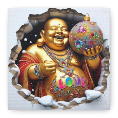 Canvas ~ GOLDEN BUDDHA LOVE ~ Ornamenta Collection - 6x6x1.25" Deep