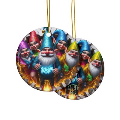 GnomePOP Collection - MUSHROOM MAFIA - Ceramic Ornament