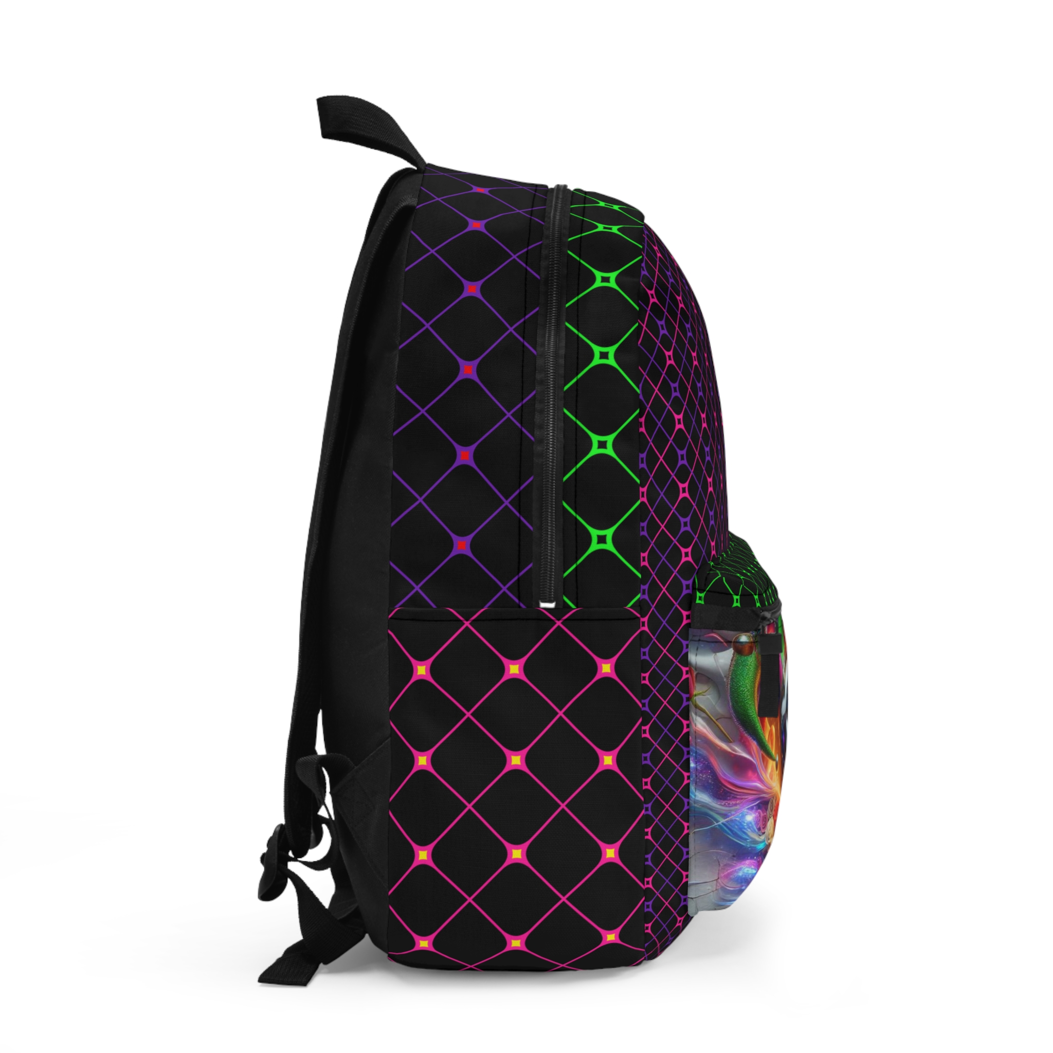 Backpack - KISS AT BLAST - Sacred Geometry - Strap in. Tune up. Wander on! EntheoPOP Blast Collection - Image 2