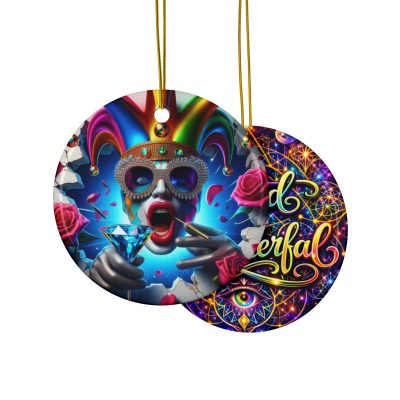 BOBBY AHHHHH - Weird Is Wonderful - Ceramic Ornament - Jesterama Jesters Collection