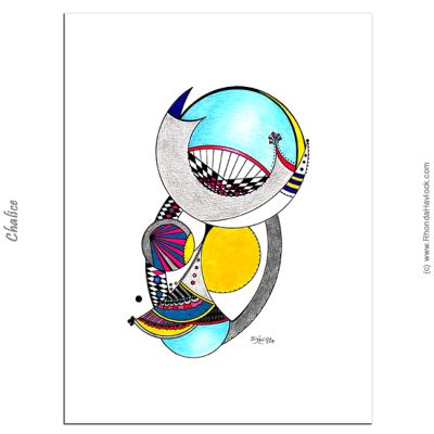 CHALICE - Original Drawing - Abstract Geometry, Rhonda Havlock