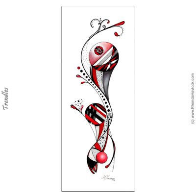 TRENDLES - Original Drawing - Abstract Geometry, Rhonda Havlock