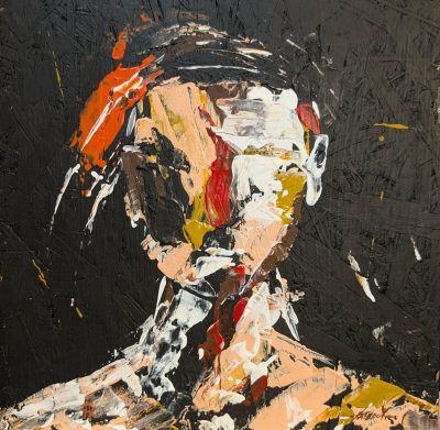 Implosive Constraint - Original Painting - Joey & Rhonda Havlock collaboration - Under Pressure series