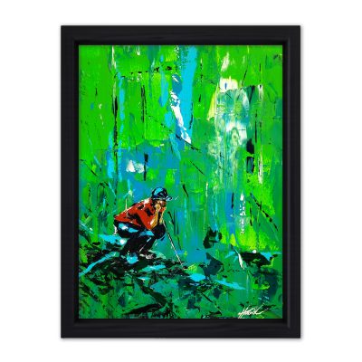 A MOMENT OF ZEN Original Painting – SWINGERS Impressionist Golf Series