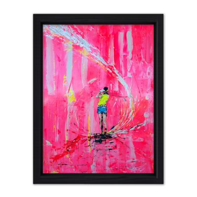 DRIVE IT WILD Original Painting – SWINGERS Impressionist Golf Series