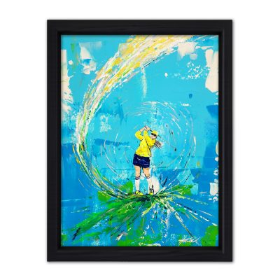 INTO THE MYSTIC Original Painting – SWINGERS Impressionist Golf Series