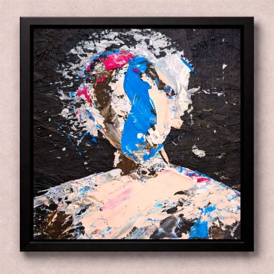 Held in Blue Silence – Original Painting – Joey & Rhonda Havlock collaboration – Under Pressure series