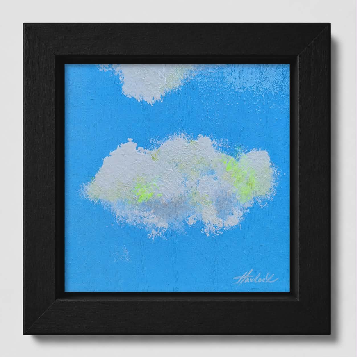 June Bug's Dream Signal - 6"x6" - Echoes of Heaven Series - Original Painting - Framed