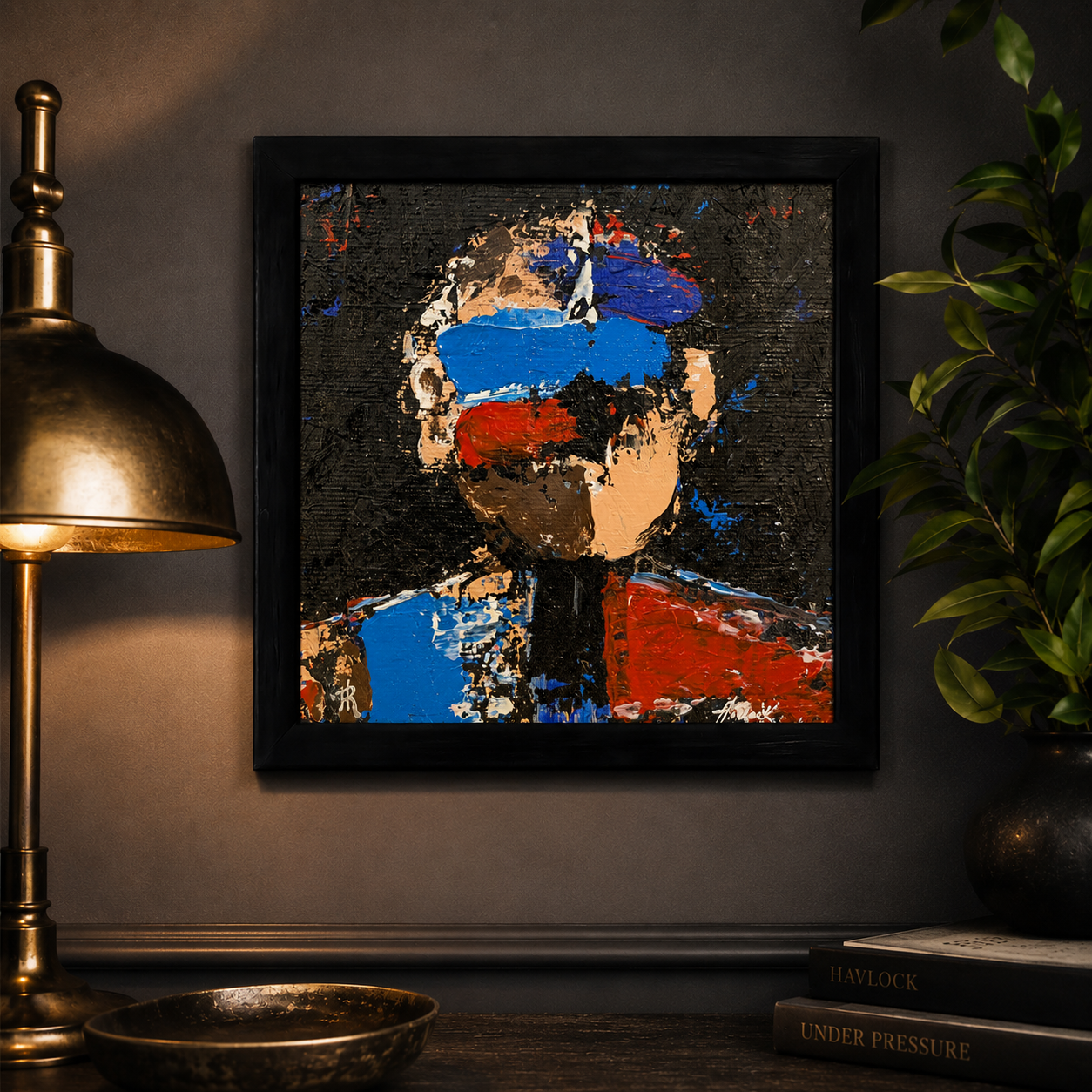 Blackout Kiss Machine – Original Painting – Havlock collaboration – Under Pressure series - Image 4