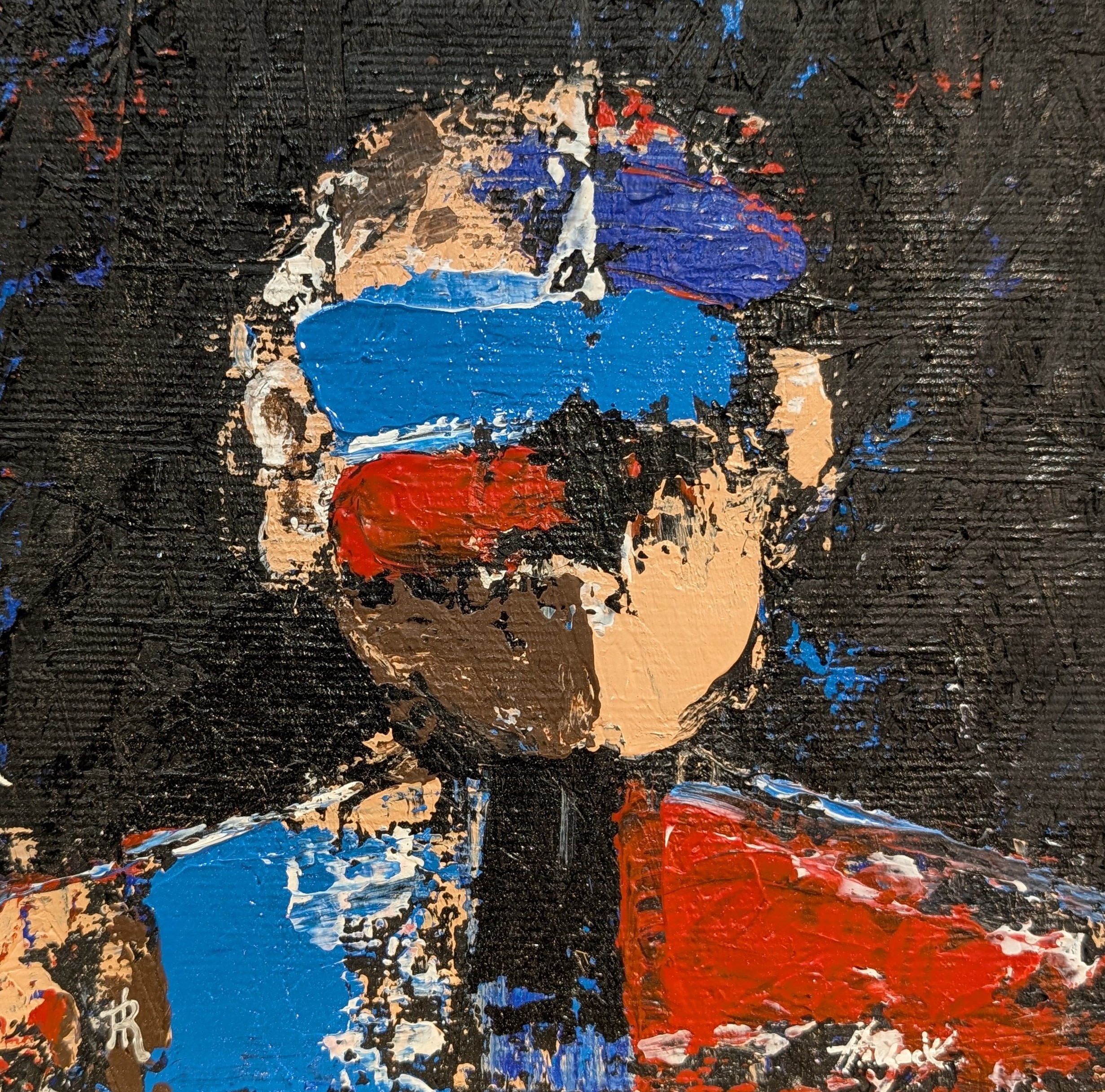 Blackout Kiss Machine – Original Painting – Havlock collaboration – Under Pressure series - Image 2