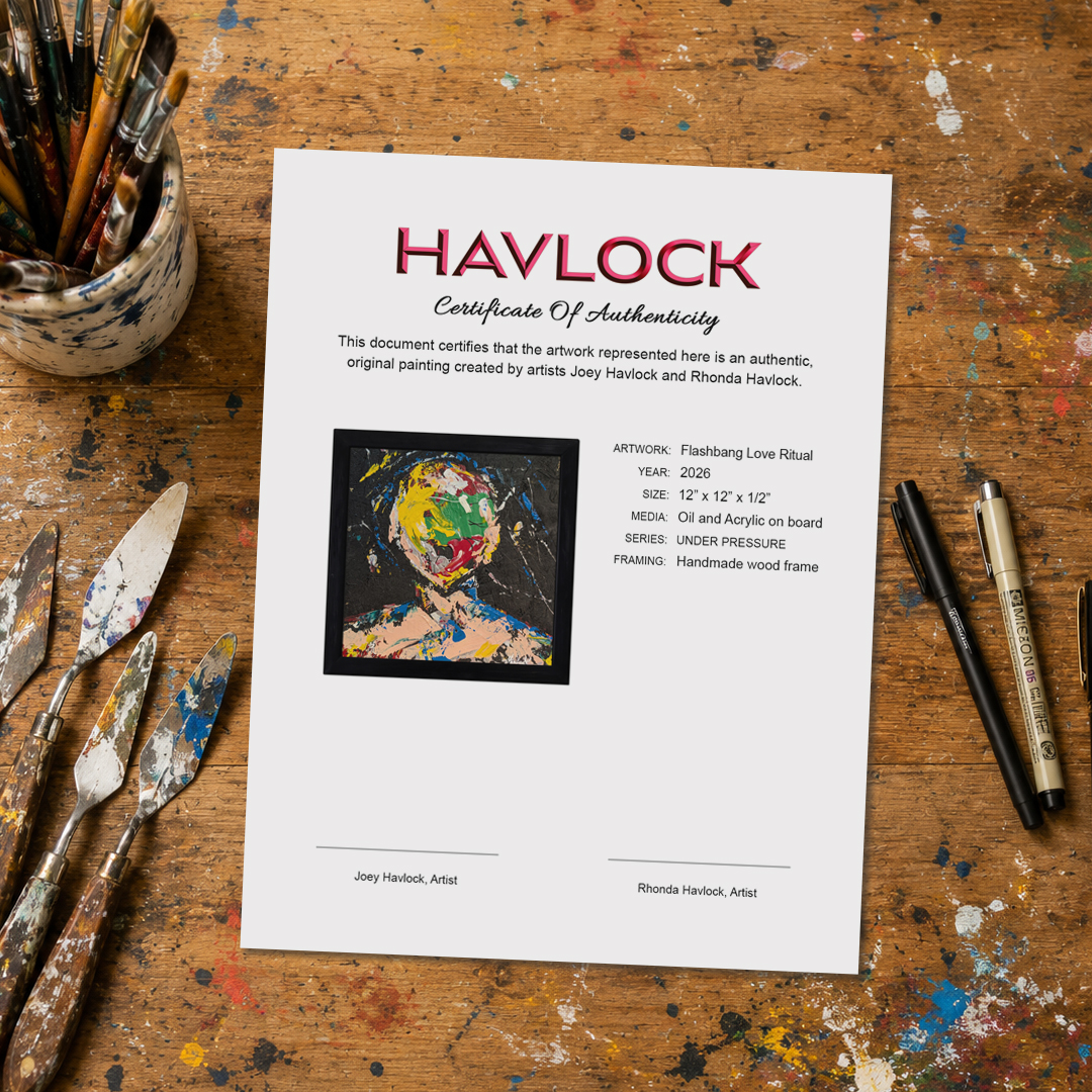 Flashbang Love Ritual – Original Painting – Havlock collaboration – Under Pressure series - Image 3