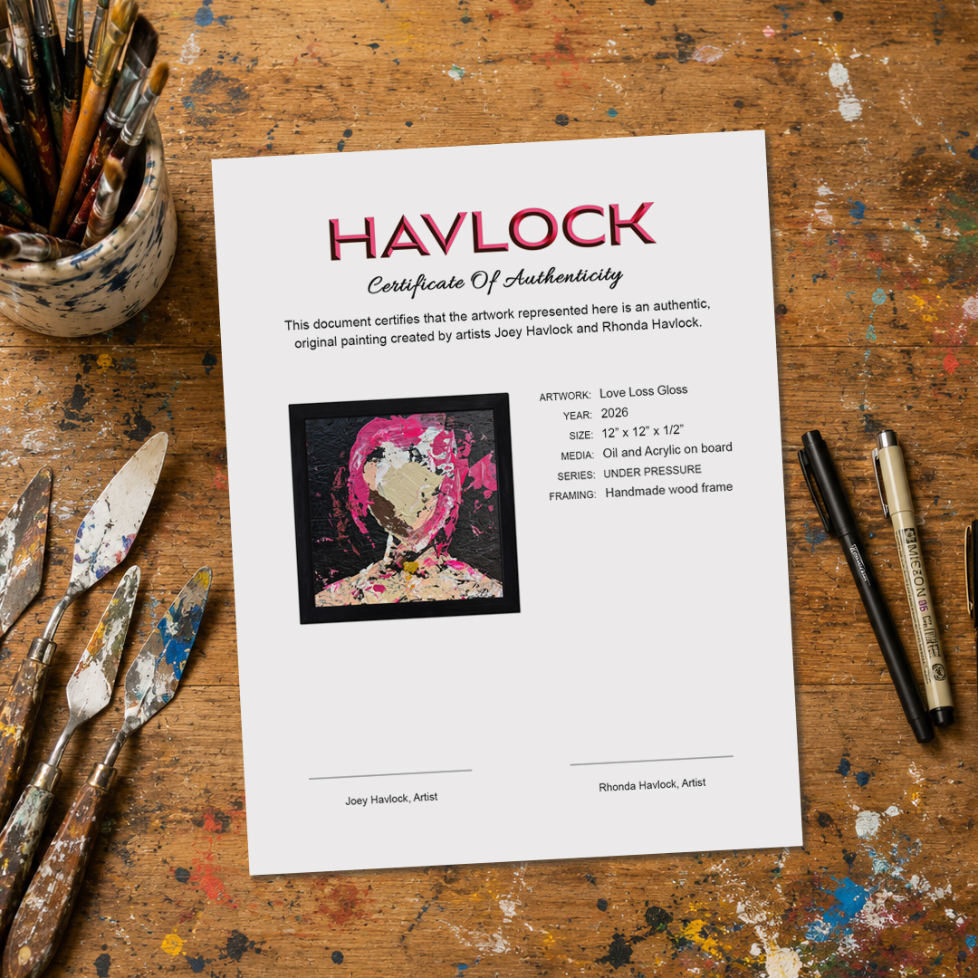 Love Loss Gloss – Original Painting – Havlock collaboration – Under Pressure series - Image 2