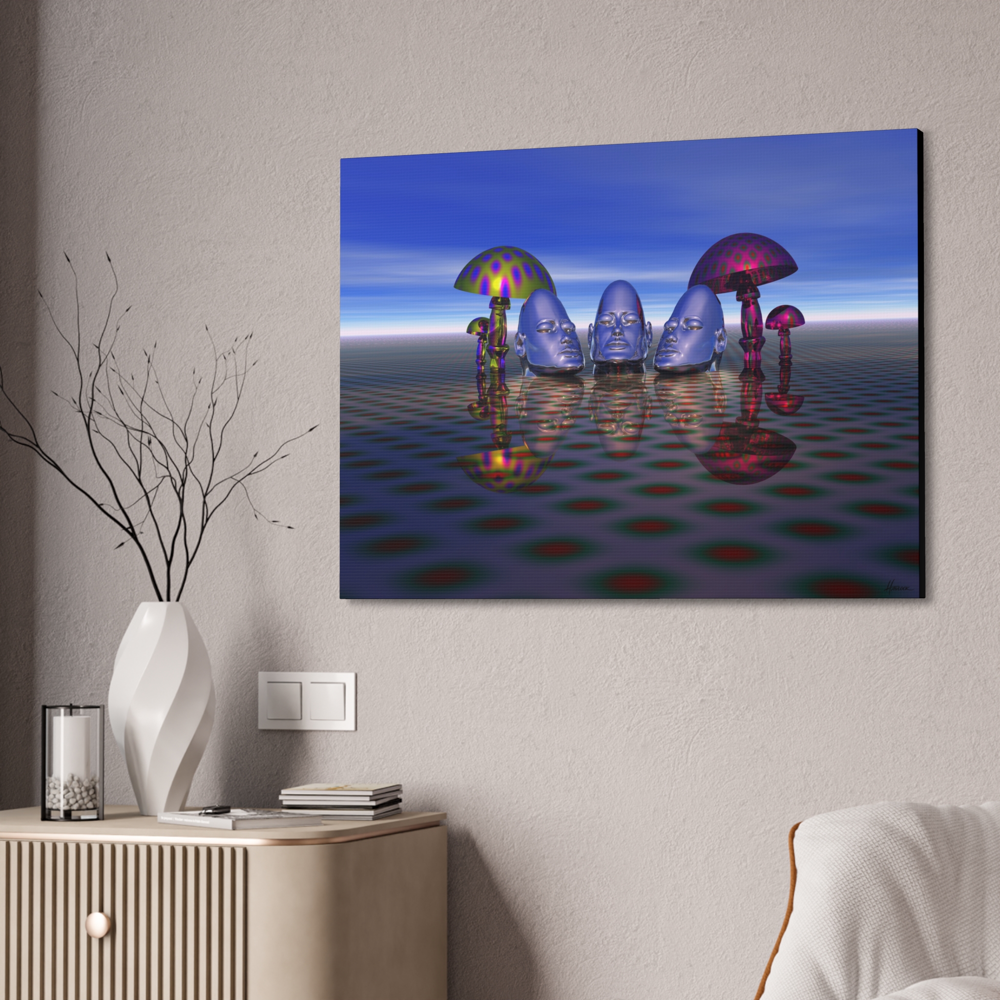 Mind Fungus Among Us - Master Minds Series - Large Canvas Stretched 40" x 30" x 1.5'' Joey Havlock - Image 4