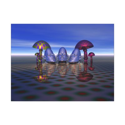 Mind Fungus Among Us - Master Minds Series - Large Canvas Stretched 40" x 30" x 1.5'' Joey Havlock