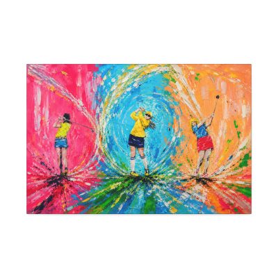 SWING THEORY ~ Swingers Golf Series ~ Canvas Stretched, 20" x 30" x 1.5''