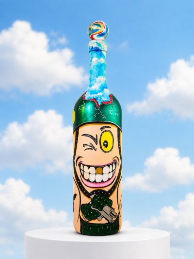 Bubba Boom - POPADEMIC - Painted Glass Bottle