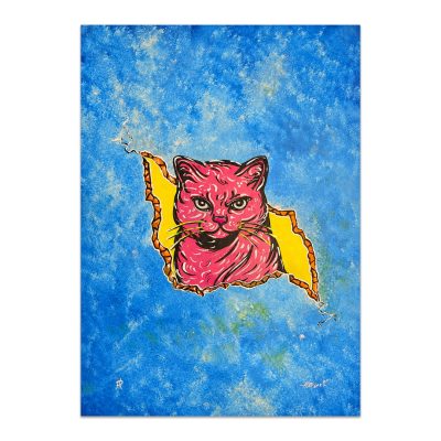 I Came for Treats - 5x7 Cats in a Crack Print, Unframed