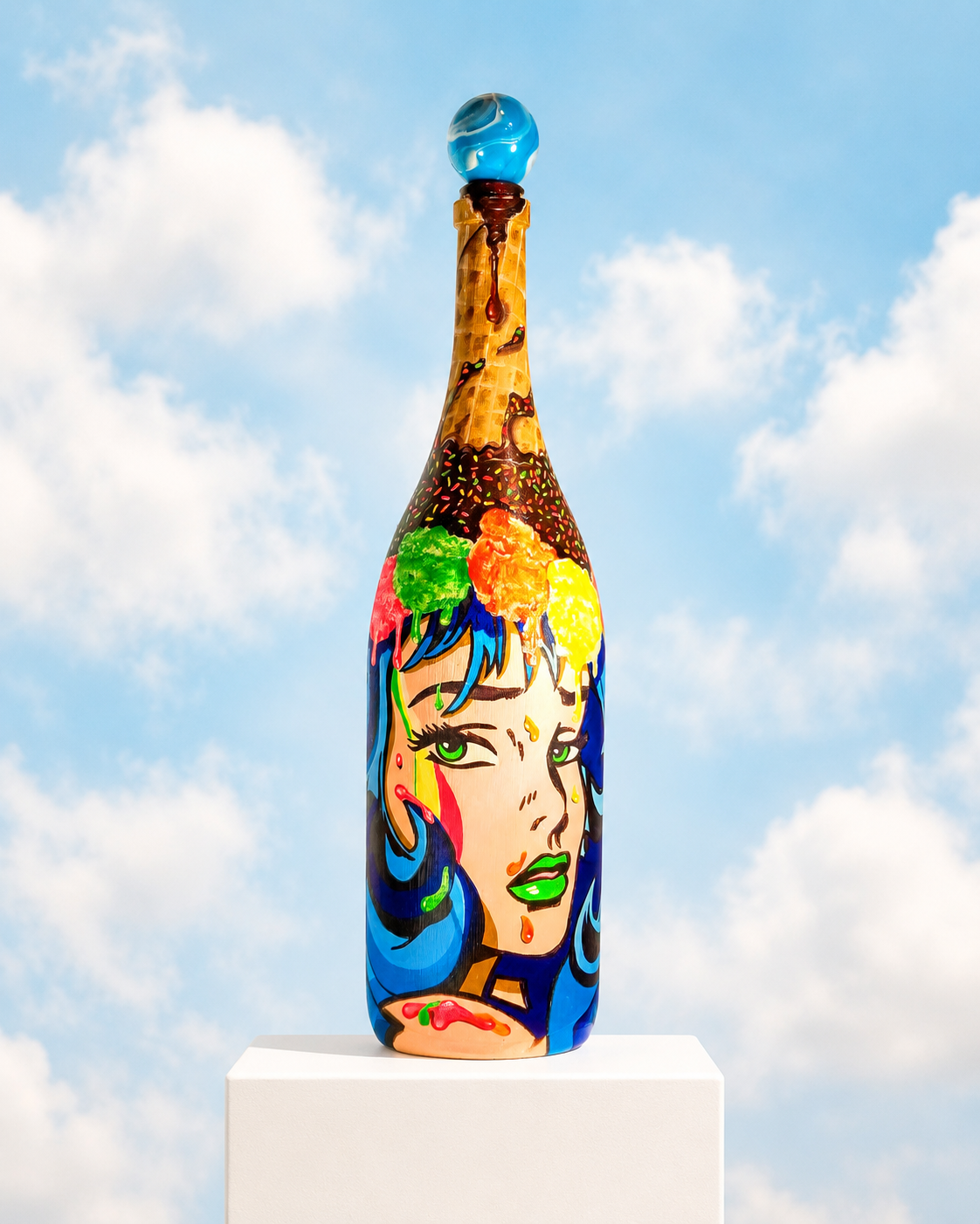 Sherry Sugarsprinkles - POPADEMIC - Painted Glass Bottle