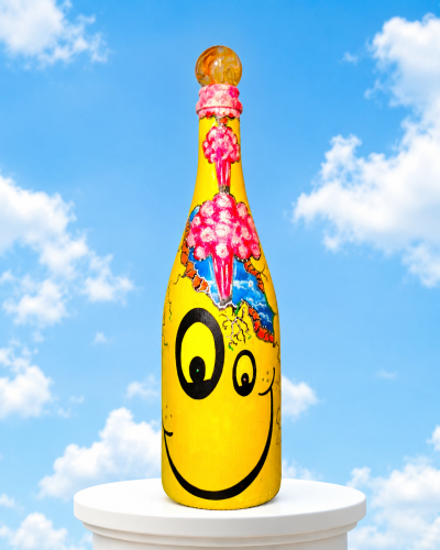 TWEAK - POPADEMIC - Painted Glass Bottle